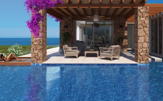 3+1 Seafront Villa for Sale in Esentepe, Cyprus