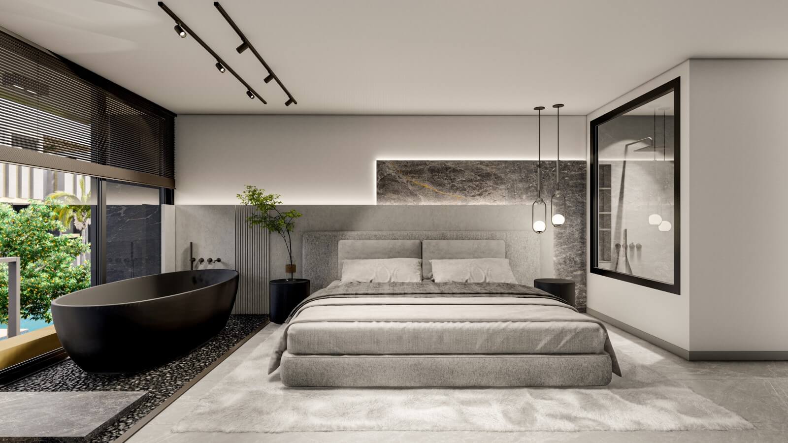 Apartment interior and rental-ready finish