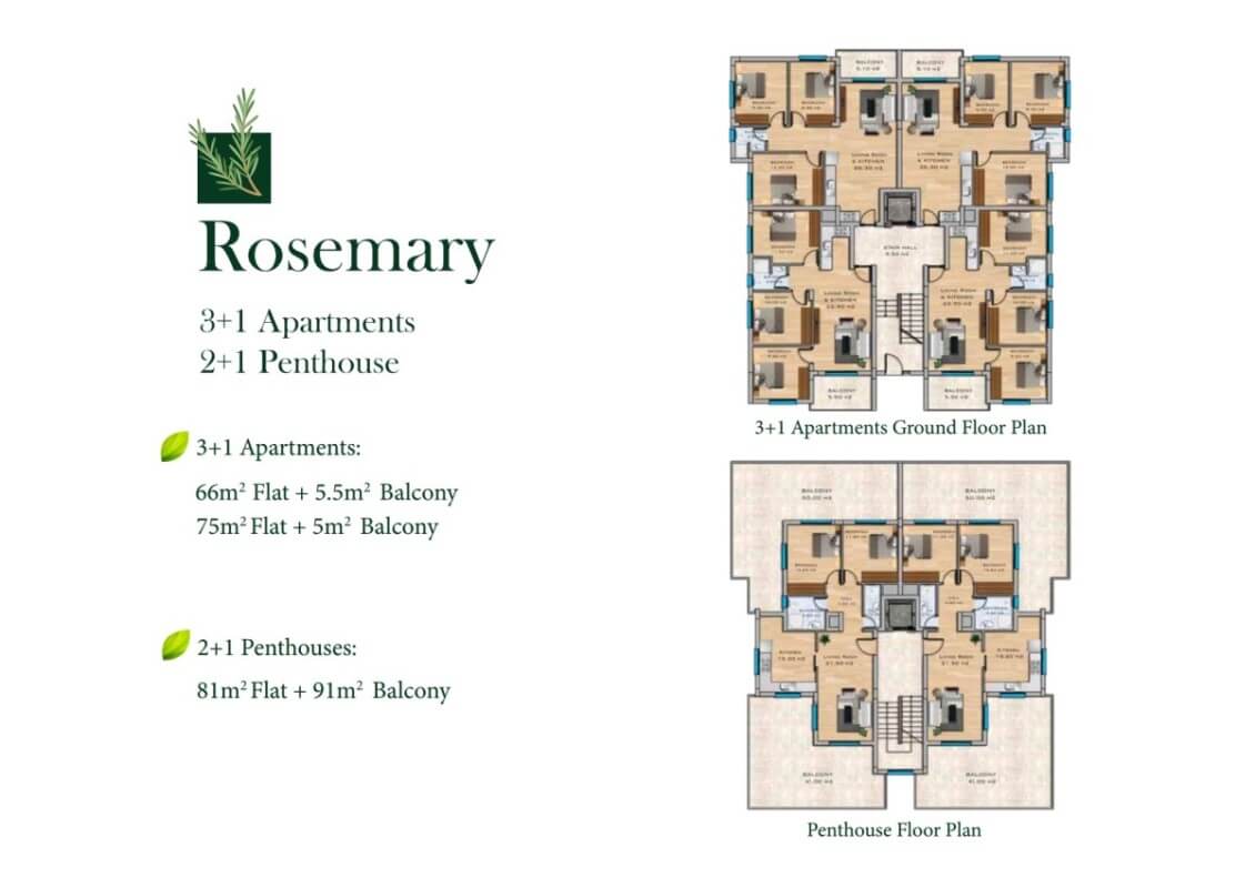 The Olea Residence Rosemary Block Plan